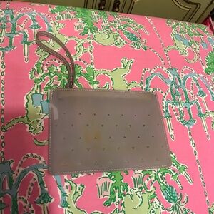 Eddie Borgo x Neiman Marcus jelly gray perforated wristlet clutch